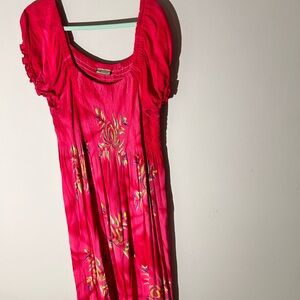 Vintage Elegant Pink Maxi Dress size L/XL